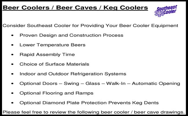 Beer Coolers, Beer Caves, Keg Coolers